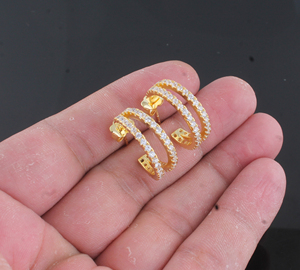 Luxury Gold Plated Drop Earrings Geometric High Quality Minimalist Fashion Jewelry for Party Wholesale - Product Image 4