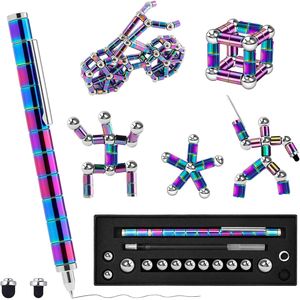 Penna Magnetica Multifunzionale Antistress, Gadget Sensoriale Divertente per Passare il Tempo, Penne Deformabili, Giocattolo Antistress - Product Image 1