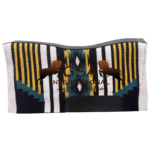 Almohadilla de fieltro para silla de montar ecuestre occidental, 100% lana de Nueva Zelanda, totalmente personalizable, para protección del caballo, deportes y entrenamiento. - Product Image 2