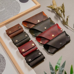 Sleek Minimalist Leather <b>Glasses</b> Holder Lightweight Travel Eyewear Sleeve Genuine Leather Factory Price LGC-0133 - Product Image 6