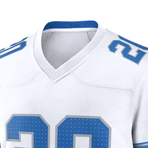 Camiseta de Fútbol Americano Personalizada al Por Mayor para Unisex, Tejido Transpirable Antibacteriano, Ropa de Fútbol Americano para Hombre de Alta Calidad - Product Image 3