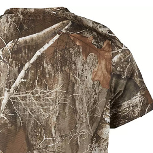 Chemise de chasse camouflage pour homme, manches courtes, respirante, en polyester, vêtements d'extérieur, impression par sublimation, style été - Product Image 4