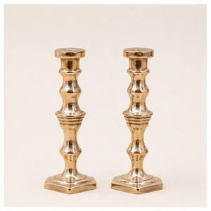 Juego de Portavelas de Metal Dorado de Lujo, Candelabros con Acabado de Latón Antiguo para Centros de Mesa de Boda y Decoración del Hogar - Product Image 5