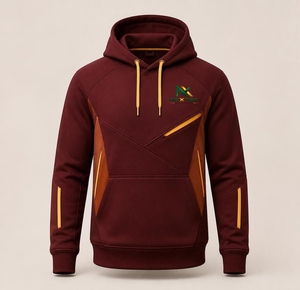 Sudadera con Capucha Personalizada con Bloques de Color, Unisex, con Bolsillo Canguro, Panel en Contraste y Cordón Ajustable para Hombre y Mujer - Product Image 2