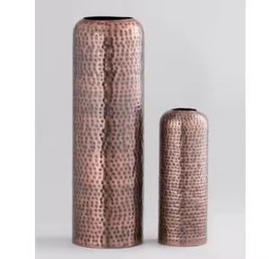 Vase à fleurs en métal fait main, vase décoratif design pour centre de table, décoration florale pour salon. - Product Image 2