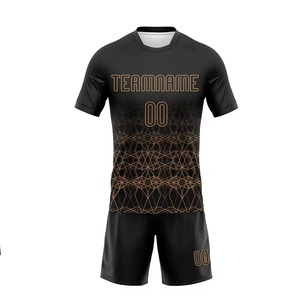 Ensemble d'uniformes de volley-ball pour hommes, col rond, sublimation, avec design et taille personnalisés - Product Image 1