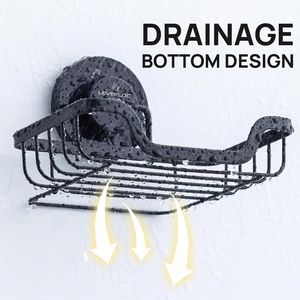 Portasapone da Parete in Acciaio Inossidabile con Ventosa per Doccia, Senza Foratura, Rimovibile, Impermeabile, Porta Spugna - Product Image 2