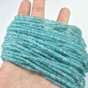 Cuentas redondas lisas de apatita Natural Sky de 4,5 mm, cuentas de piedras preciosas semipreciosas de apatita para la fabricación de joyas, suministros para manualidades DIY a granel - Product Image 5