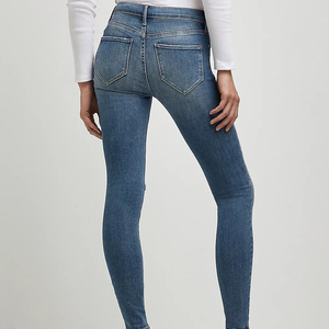 Precio de Fábrica, Jeans de Verano para Mujer, Corte Acampanado, Cintura Media, Transpirables, Ecológicos, Antiarrugas, Tallas Grandes, Servicio OEM - Product Image 3