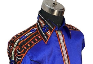 Chaqueta de Montar Misha International Western, Elástica, de Poliéster, con Detalles Brillantes, para Jinete - Product Image 4