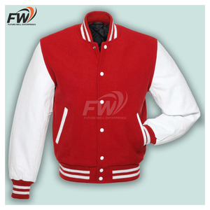 Chaqueta Varsity de Lana y Lona de Alta Calidad con Logotipo Personalizado para Hombre, Transpirable, Estilo Casual de Invierno, Colores Personalizables - Product Image 4