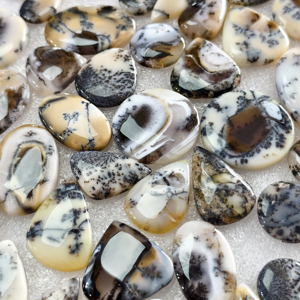 Lot de cabochons en agate dendritique pour la fabrication de bijoux, 19x14x3mm 45x28x3mm - Poids moyen 22 carats - Product Image 4