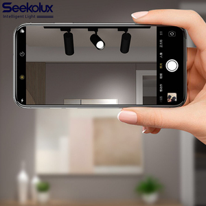 Thương mại theo dõi Spotlight siêu mỏng theo dõi ánh sáng đường sắt đen + trắng tập trung trần ánh sáng tại chỗ có thể điều chỉnh ugr 7 ceil Dimmable ánh sáng - Product Image 1