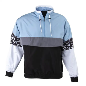 Conjunto de Chaqueta Cortavientos Estampada de Invierno, Diseño Personalizado, Color Sólido, 100% Algodón, Transpirable, Talla Grande, Estilo Urbano, Elástico en Cuatro Direcciones - Product Image 2