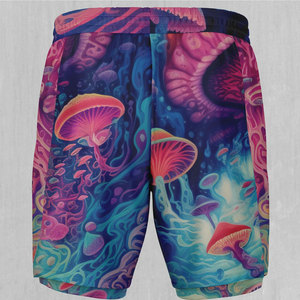 Shorts en mesh à faible MOQ, sublimation, entrejambe 6 pouces, séchage rapide, homme femme unisexe, 250 g/m², shorts de basket double couche en mesh - Product Image 5