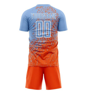 Uniforme de Fútbol Personalizado de Tela Suave Más Vendido en Color Sólido, Mangas Cortas, 100% Poliéster, Uniforme de Fútbol Unisex - Product Image 3