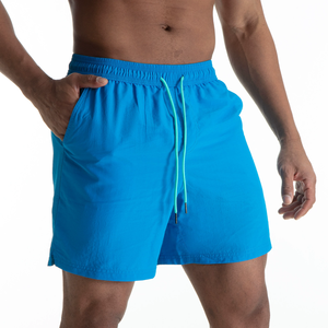Custom Blank Swim <b>Trunks</b> <b>Men</b> Quick Dry 100% Polyester Anti-UV Elastic Waist Casual Breathable Eco-Friendly Waterproof Shorts - Product Image 2