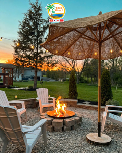 Sombrilla Perfect Coir con Madera FSC para Enfriamiento al Aire Libre por Coco Hitech - Product Image 3