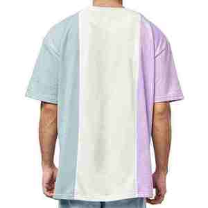 T-shirt pour homme à manches tombantes, couleur unie, séchage rapide, style personnalisé, vêtements décontractés d'été, t-shirt tendance - Product Image 6