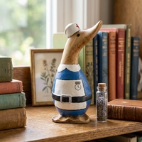 Figurine de canard en bambou artisanale et écologique, design Art Déco, personnalisable, pour présentoir, décoration intérieure, hôtel