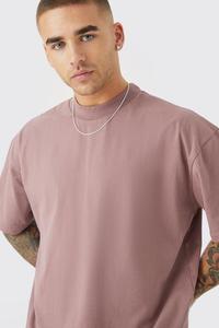 T-shirt col rond à épaules tombantes, coupe ample, personnalisable avec logo, fabriqué au Pakistan, en maille imprimée pour hommes - Product Image 2