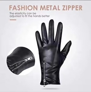 2026 Men's High Quality Leather <b>Touchscreen</b> <b>Gloves</b> Breathable Thermal Eco-Friendly Wrist-Length Casual Winter Wear Needle - Product Image 1