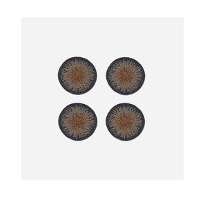 Sous-verres perlés brodés et tapis de table perlés faits à la main pour la décoration de Noël - Product Image 1
