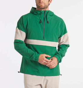 <b>Jacket</b> OEM Custom Logo Solid Color Patchwork <b>Track</b> <b>Jacket</b> Casual Fashion Light-weight Zip up Windbreakers - Product Image 5
