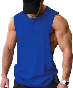 Camiseta sin mangas para hombre, cuello redondo, diseño hueco, transpirable, color sólido, ajuste regular, para todas las estaciones - Product Image 6