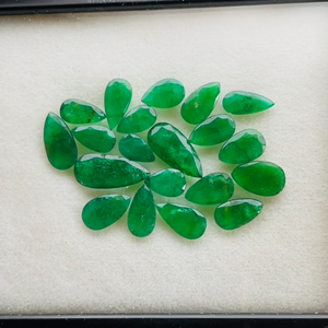 Natural Zambia Emerald Pear Cut 20pcs Gemstones Lot AAA Quality IGI Certified Green Luster Perfect Polishing <b>Cheap</b> Price for - Product Image 5