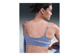 Ensemble de soutien-gorge de sport sans couture pour femme, bleu clair, col rond, maintien optimal, pour yoga et fitness, antibactérien - Product Image 3