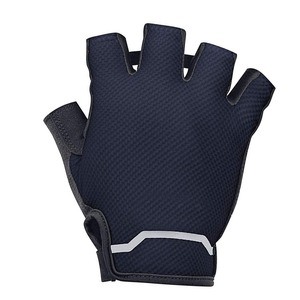 Half Finger Cycling <b>Gloves</b> <b>Black</b> Polyester Breathable Unisex Summer Pull-On - Product Image 2