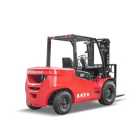 Chariot élévateur diesel de 4 tonnes, 4,5 tonnes, 5 tonnes avec pince à rouleaux de papier et mât triplex pour la manutention des matériaux en entrepôt