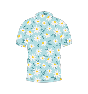 Camiseta Polo de Manga Corta con Estampado Floral para Hombre, Marca Ferocious Clothing, Algodón Oxford, Transpirable, Estilo Casual - Product Image 2