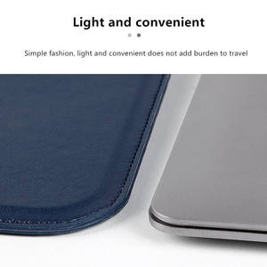 Funda de Piel Sintética Personalizada con Logotipo, Impermeable, Ligera, con Correa para el Hombro, para Portátiles de 13-15.4 Pulgadas, Funda para MacBook Air para Hombre - Product Image 5
