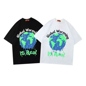 T-shirt pour homme en mélange polyester/coton de haute qualité, meilleur prix, options de logo et de couleur personnalisées, impression en relief - Product Image 1