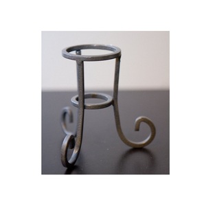 Portavelas Espiral de Hierro Negro, Centro de Mesa Metálico Resistente para Decoración del Hogar y Bodas - Product Image 6