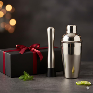 ชุดเชคเกอร์ค็อกเทลสแตนเลสสตีลทันสมัย 500 มล. พร้อมหัวบดในตัว ชุดอุปกรณ์บาร์ในครัวเรือน พร้อมที่กรองในตัว อุปกรณ์บาร์เทนเดอร์ อุปกรณ์เสริมบาร์ - Product Image 6