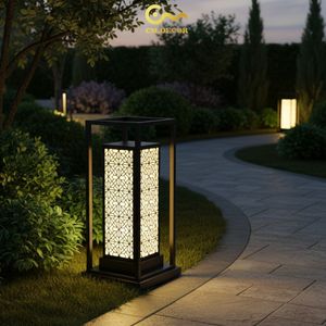 Lámparas de jardín para exteriores/villas/jardines, 3500K (blanco cálido), diseño Auto Cad, acero/inoxidable desmontable, 100 lm/W, blanco cálido, Vietnam CM Decor - Product Image 6