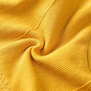 Soutien-gorge de sport côtelé jaune pour femme, col en V, bretelles spaghetti, maintien moyen, pour yoga et activités sportives, en coton et élasthanne respirant, sans couture - Product Image 3