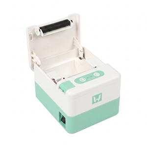 Imprimante thermique de reçus et d'étiquettes POS P20 Mini 58 mm couleur vert menthe avec USB+BT noir et blanc en stock - Product Image 3