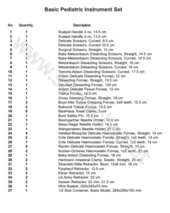 Ensemble d'instruments pédiatriques de base complet, 56 pièces, en acier inoxydable, instruments de chirurgie pédiatrique certifiés CE - Product Image 6