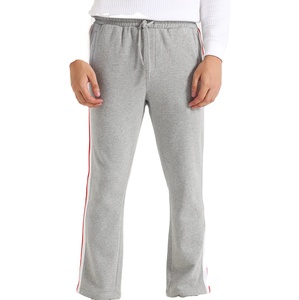 Men's Customized Sports Pants <b>Joggers</b> New Arrival Summer Street Wear <b>Slim</b> Fit Side Stripe Sweatpants Mid Waist 100% Cotton - Product Image 1