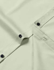 Premium Custom Eco-Friendly <b>Half</b> Sleeve <b>Button</b> Collar Dress <b>Shirt</b> Men's Breathable Poplin Office Business Uniform Embroidery - Product Image 4