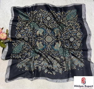 Printed Satin <b>Scarf</b> Fabric Fashion Custom Design OEM ODM Manufacturer With Private Label Logo For Branding Promotion - Product Image 5