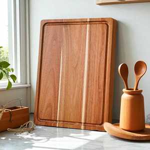 Planche à découper en bois de noyer personnalisée avec logo, planche à découper gravée en bois, cadeau personnalisé pour un ami - Product Image 4
