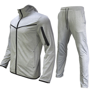 Nuevo Conjunto Deportivo Informal Transpirable con Capucha para Hombre, Otoño/Invierno, Comercio Exterior, 100% Algodón, con Código de Color - Product Image 5