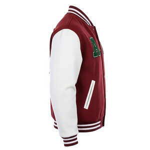 Veste varsity pour homme en chenille brodée, collection hiver, sur mesure, style baseball, pour homme - Product Image 2