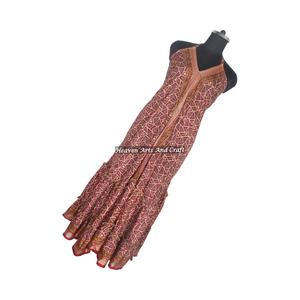 Nuevo Sari Tradicional Indio al por Mayor, Vestido de Seda Vintage para Damas, Elegante Vestido Estampado Floral, Vestido Informal Colorido - Product Image 4