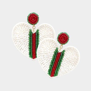 Premium Handmade Beaded Embroidery Design <b>Earring</b> With High Quality Style For <b>Beautiful</b> design Fashion Stud <b>Earrings</b> - Product Image 3